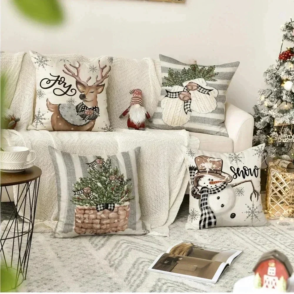 Throw Pillow Covers, 18 x 18 Inch Set of 4